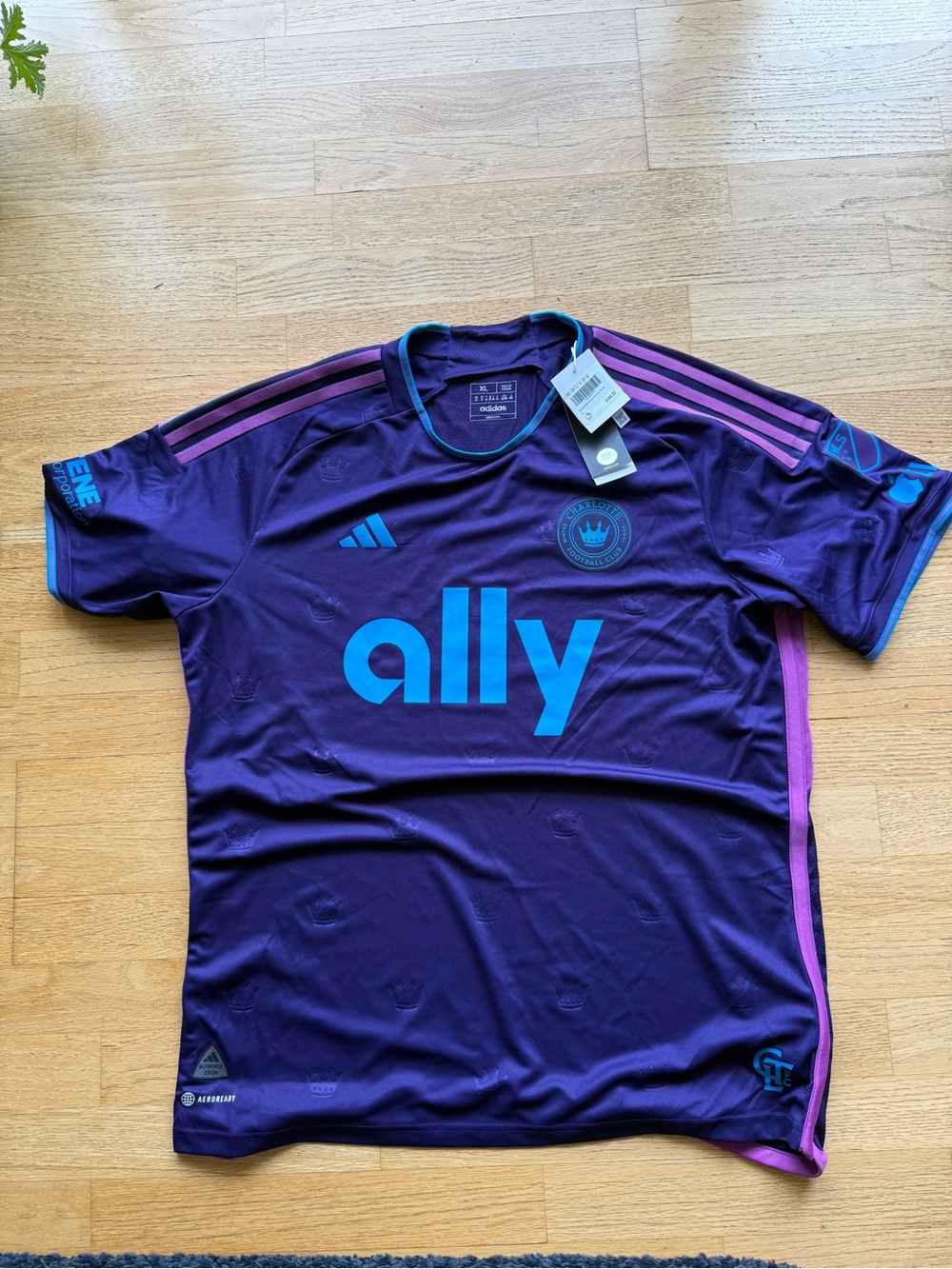 adidas Charlotte MLS Purple & Teal Ally Team Jersey